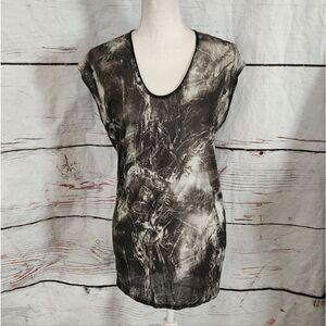 Helmut Lang Tie Dye Tunic Length Tank Size Small